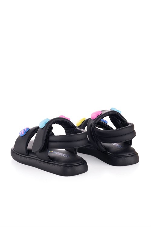 Marco Kids Kız Çocuk Sandalet Siyah 26Y104