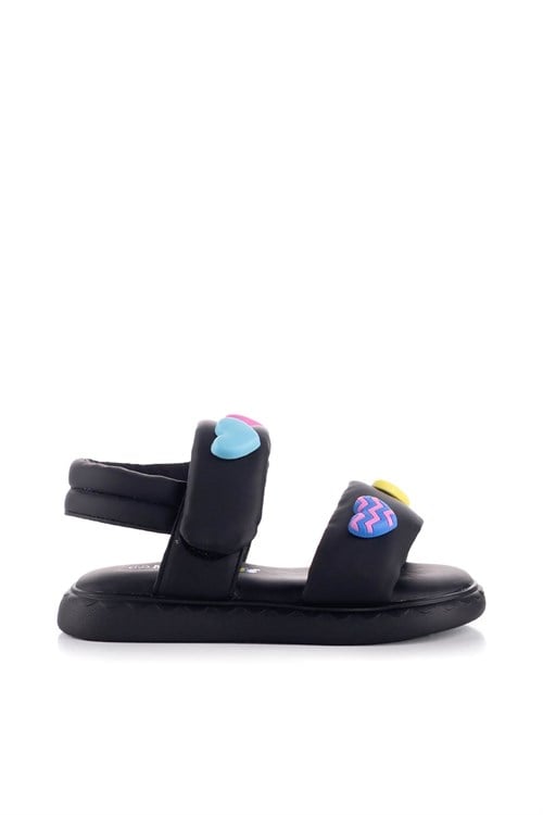 Marco Kids Kız Çocuk Sandalet Siyah 26Y104