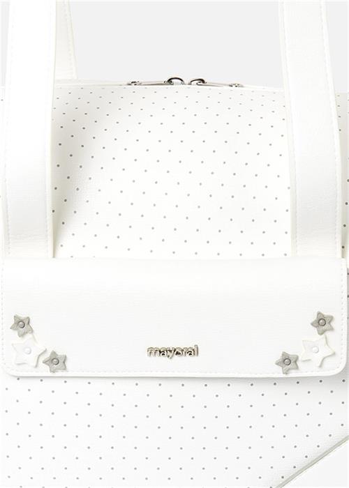 Mayoral Anne Bebek Bakım Çantası Puantiyeli Krem 19799