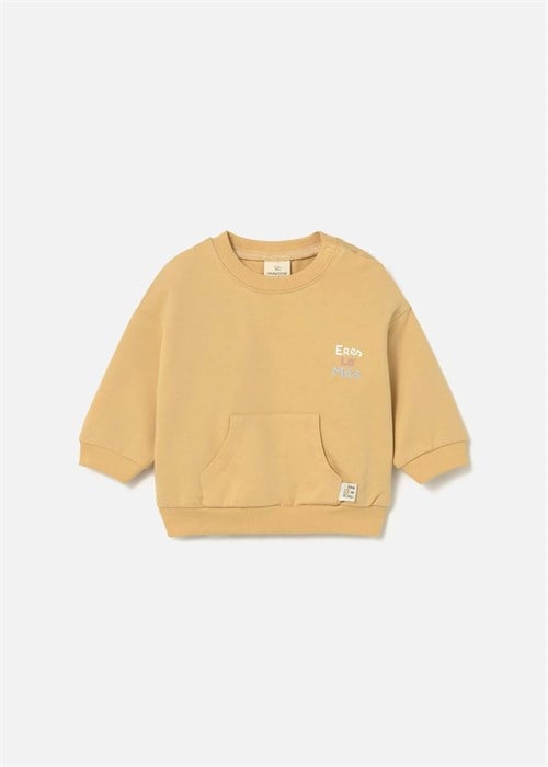 Mayoral Bebek Baskılı Cepli Sweatshirt Sarı 1487