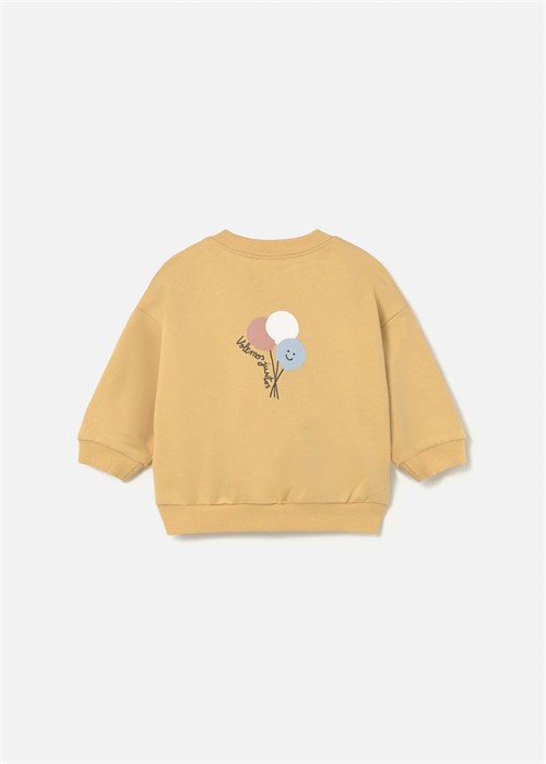 Mayoral Bebek Baskılı Cepli Sweatshirt Sarı 1487