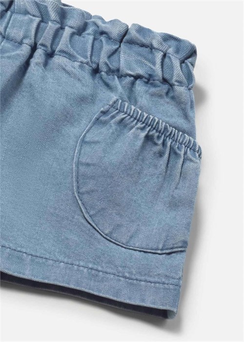 Mayoral Bebek Cepli Denim Şort Mavi 1285