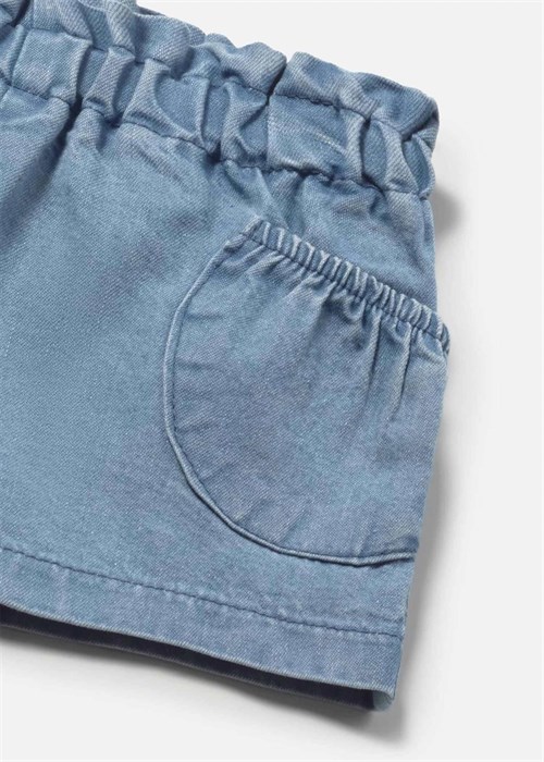 Mayoral Bebek Cepli Denim Şort Mavi 1285