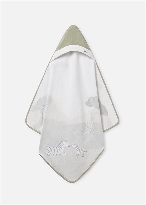 Mayoral Bebek Kapşonlu Banyo Havlusu Yeşil 9988