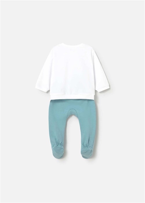 Mayoral Bebek Sweatshirt Patilkli Alt Üst Takım Mint 1599