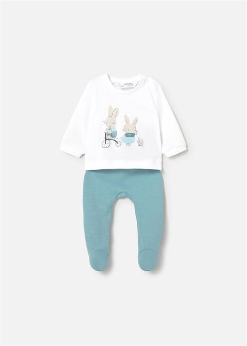 Mayoral Bebek Sweatshirt Patilkli Alt Üst Takım Mint 1599