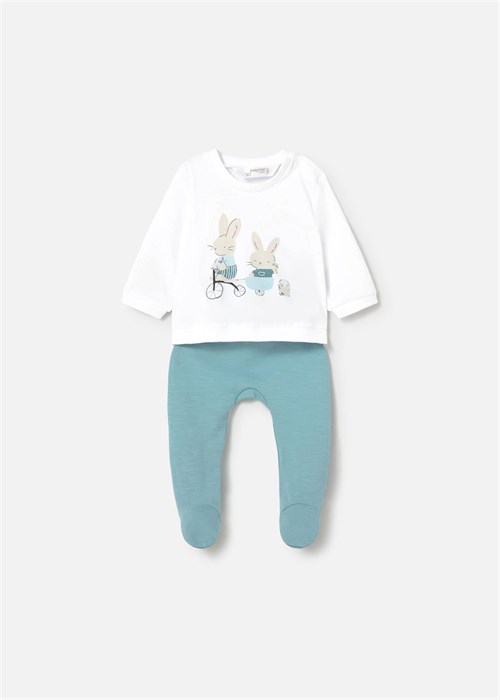 Mayoral Bebek Sweatshirt Patilkli Alt Üst Takım Mint 1599