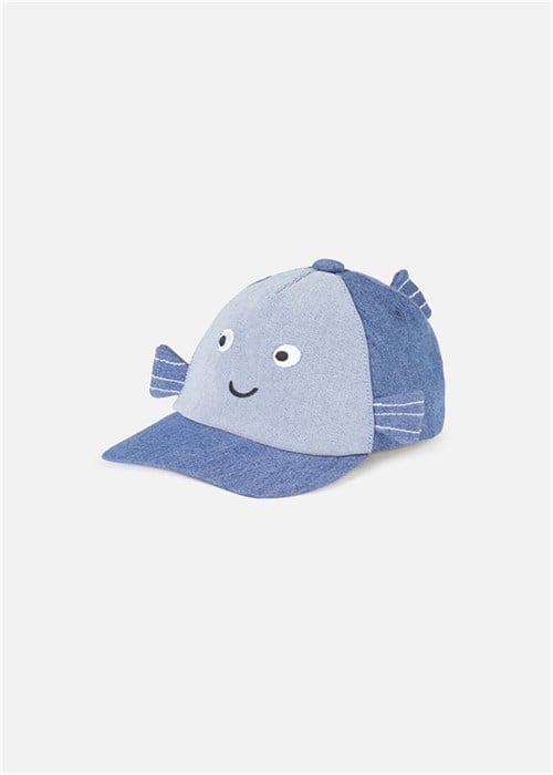 Mayoral Bebek Yenidoğan Denim Şapka Lacivert 9724