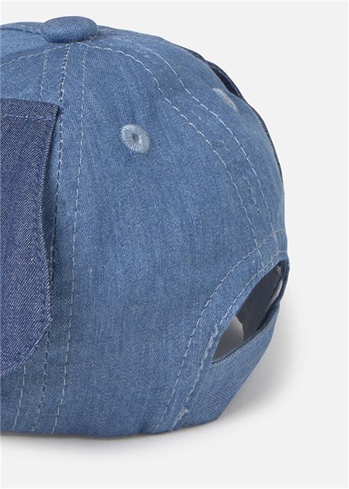 Mayoral Erkek Bebek Ayıcıklı Kulaklı Denim Şapka Mavi 9075