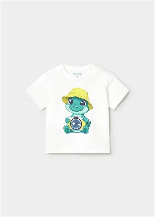 Mayoral Erkek Bebek Baskılı Tişört Beyaz 1016