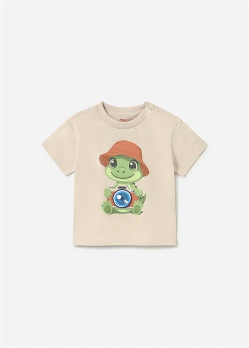 Mayoral Erkek Bebek Baskılı Tişört Krem 1016