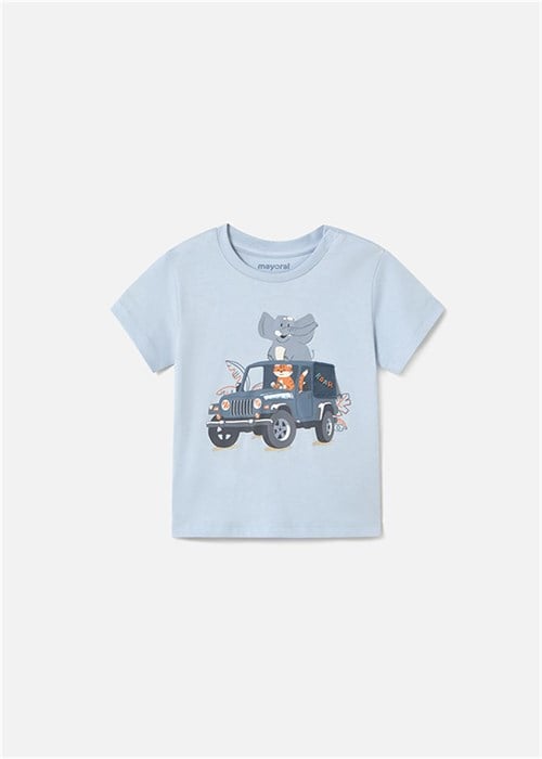 Mayoral Erkek Bebek Baskılı Tişört Mavi 1053