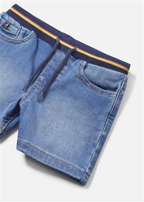 Mayoral Erkek Bebek Denim Soft Şort Mavi 1239