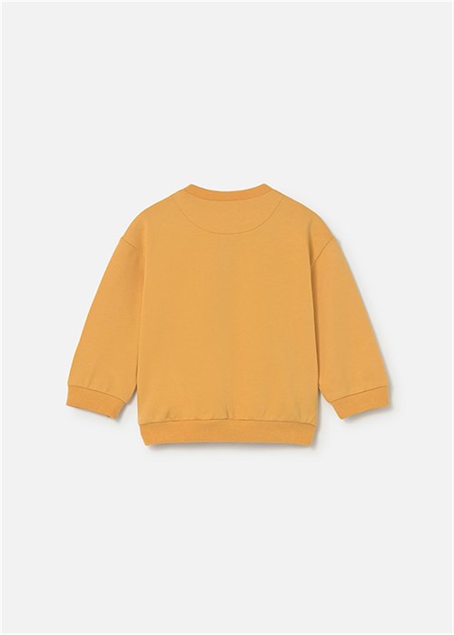 Mayoral Erkek Bebek Desenli Sweatshirt Sarı 1402