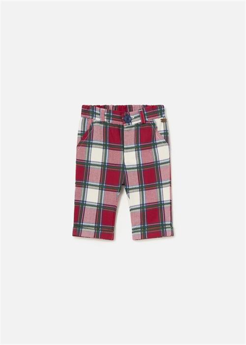 Mayoral Erkek Bebek Ekose Pantolon Kırmızı 2522