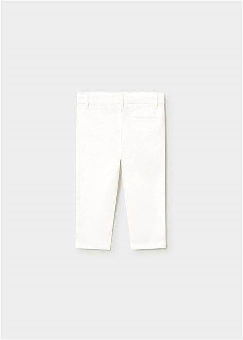 Mayoral Erkek Bebek Gabardin Pantolon Beyaz 522