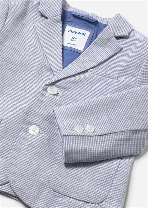 Mayoral Erkek Bebek Kareli Blazer Ceket Açık Mavi 1404