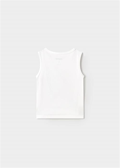 Mayoral Erkek Bebek Kolsuz Tişört Beyaz 1069