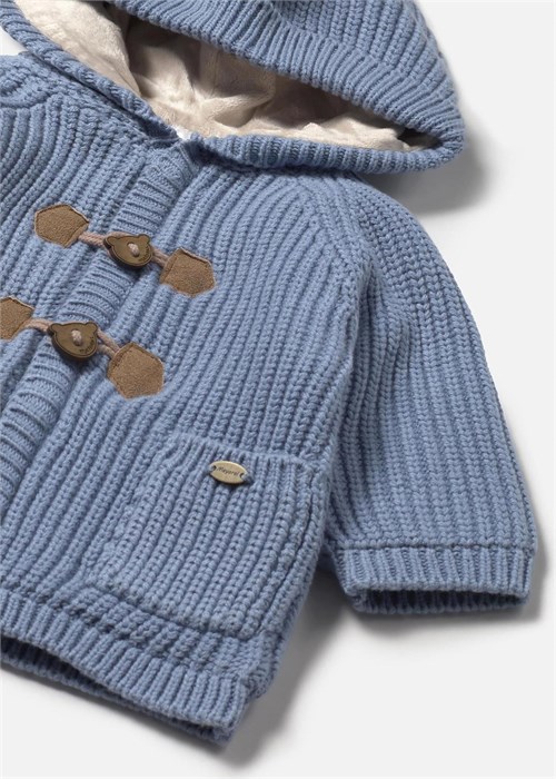 Mayoral Erkek Bebek Peluş Örme Hırka Mavi 2330