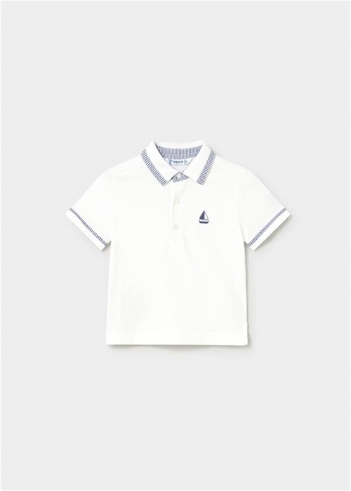 Mayoral Erkek Bebek Polo Yaka Tişört Beyaz 1107