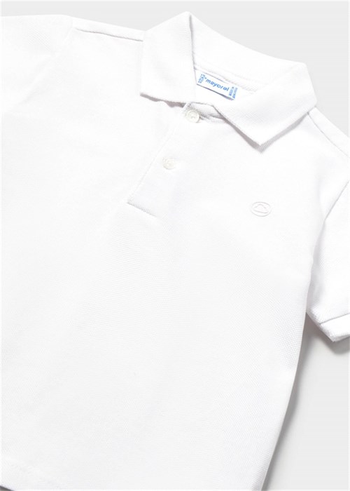 Mayoral Erkek Bebek Polo Yaka Tişört Beyaz 102