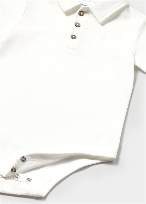 Mayoral Erkek Bebek Polo Yaka Zıbın Body Krem 1744