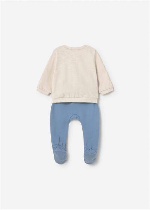 Mayoral Erkek Bebek Sweatshirt Patikli Alt Üst Takım Mavi 1599