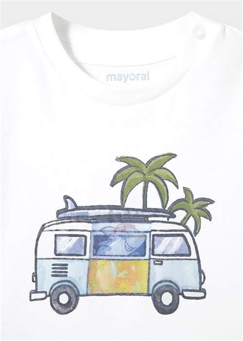 Mayoral Erkek Bebek Tişört Beyaz 1063