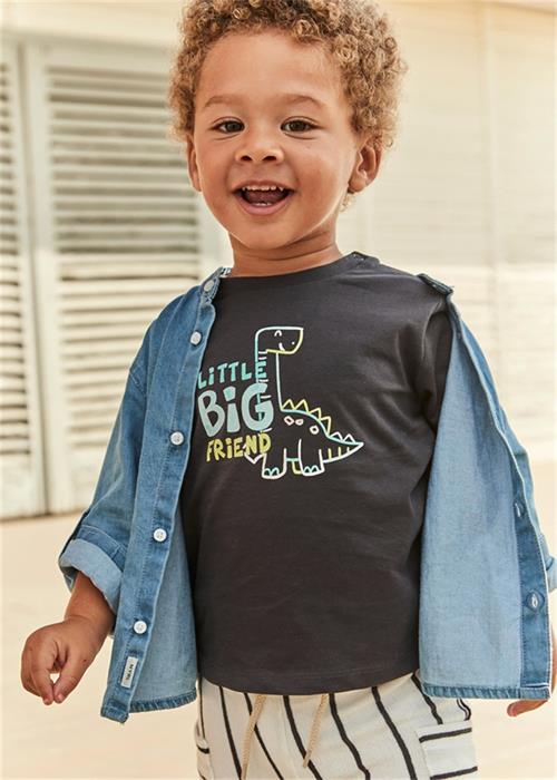 Mayoral Erkek Bebek Tişört Koyu Gri 1062