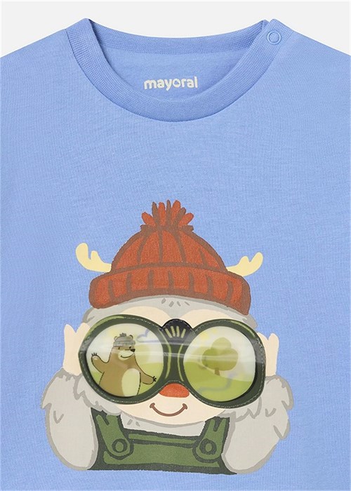 Mayoral Erkek Bebek Uzun Kollu Tişört Mavi 2036