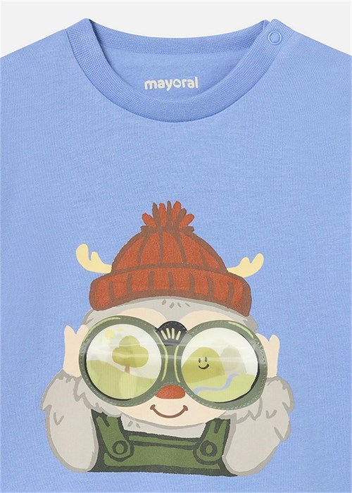 Mayoral Erkek Bebek Uzun Kollu Tişört Mavi 2036