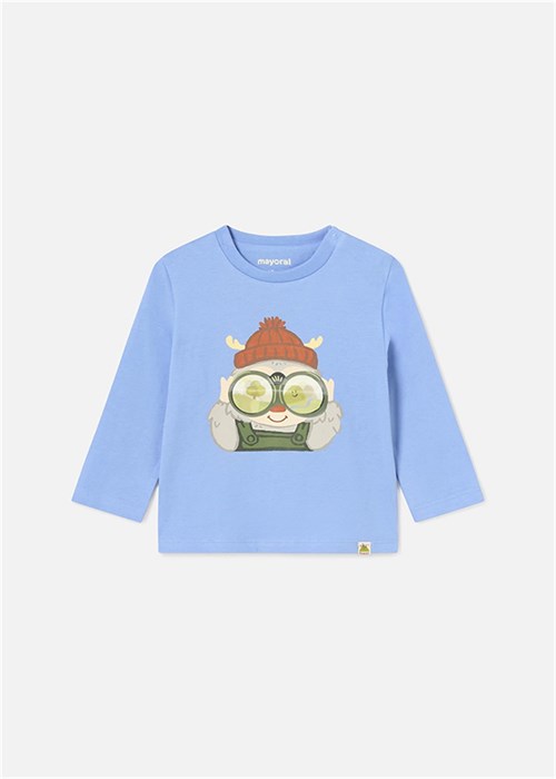 Mayoral Erkek Bebek Uzun Kollu Tişört Mavi 2036
