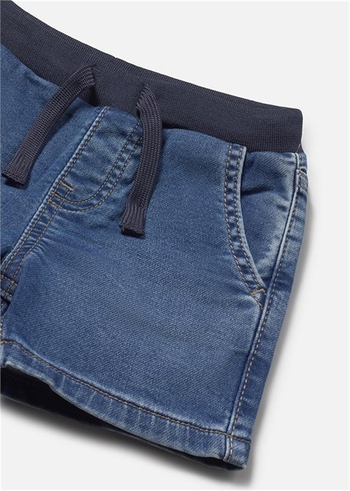 Mayoral Erkek Bebek Yumuşak Denim Bermuda Şort Lacivert 1221