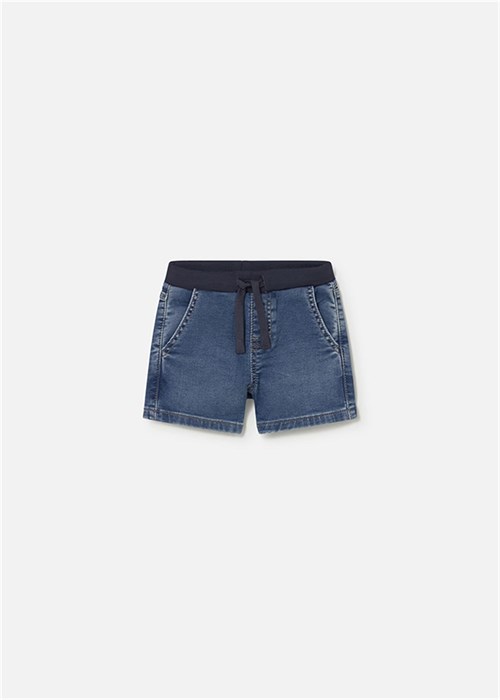 Mayoral Erkek Bebek Yumuşak Denim Bermuda Şort Lacivert 1221