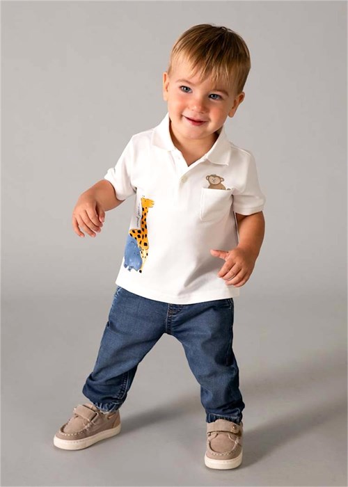 Mayoral Erkek Bebek Yumuşak Denim Pantolon Koyu Mavi 1520