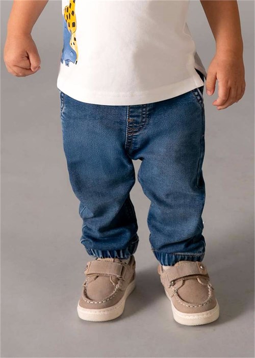 Mayoral Erkek Bebek Yumuşak Denim Pantolon Koyu Mavi 1520