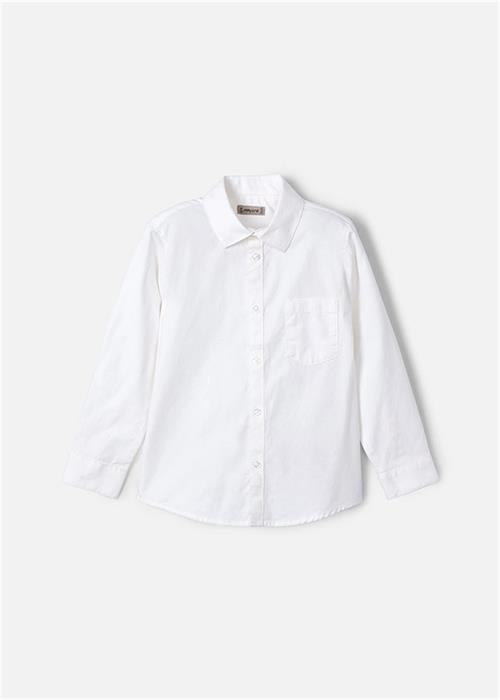 Mayoral Erkek Çocuk Basic Gömlek Beyaz 140