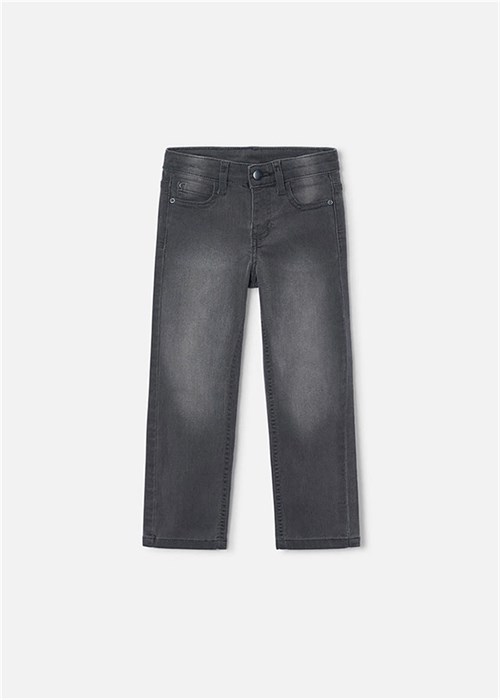 Mayoral Erkek Çocuk Basic Slim Fit Kot Pantolon Gri 515