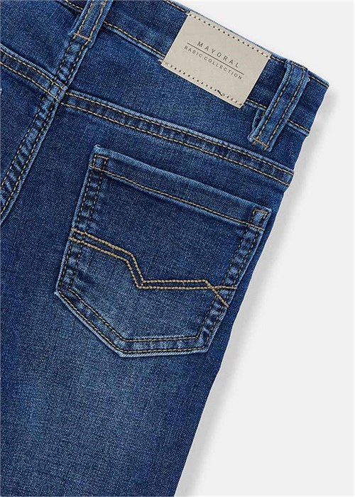 Mayoral Erkek Çocuk Basic Slim Fit Kot Pantolon Lacivert 515