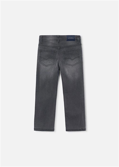 Mayoral Erkek Çocuk Basic Slim Fit Kot Pantolon Gri 515