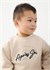 Mayoral Erkek Çocuk Baskılı Cepli Sweatshirt Bej 4462