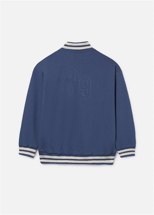 Mayoral Erkek Çocuk Baskılı Fermuarlı Sweatshirt Lacivert 6416