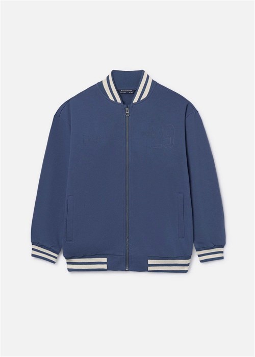 Mayoral Erkek Çocuk Baskılı Fermuarlı Sweatshirt Lacivert 6416