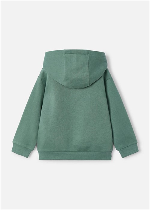 Mayoral Erkek Çocuk Baskılı Kapüşonlu Sweatshirt Yeşil 4407