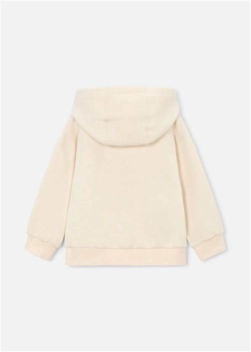 Mayoral Erkek Çocuk Baskılı Kapüşonlu Sweatshirt Krem 3435