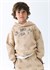 Mayoral Erkek Çocuk Baskılı Kapüşonlu Sweatshirt Bej 3435
