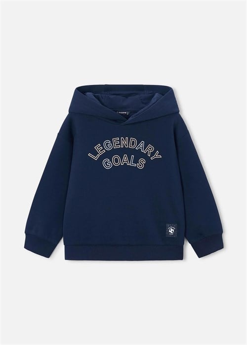 Mayoral Erkek Çocuk Baskılı Kapüşonlu Sweatshirt Lacivert 3435