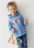 Mayoral Erkek Çocuk Baskılı Kapüşonlu Sweatshirt Mavi 4456