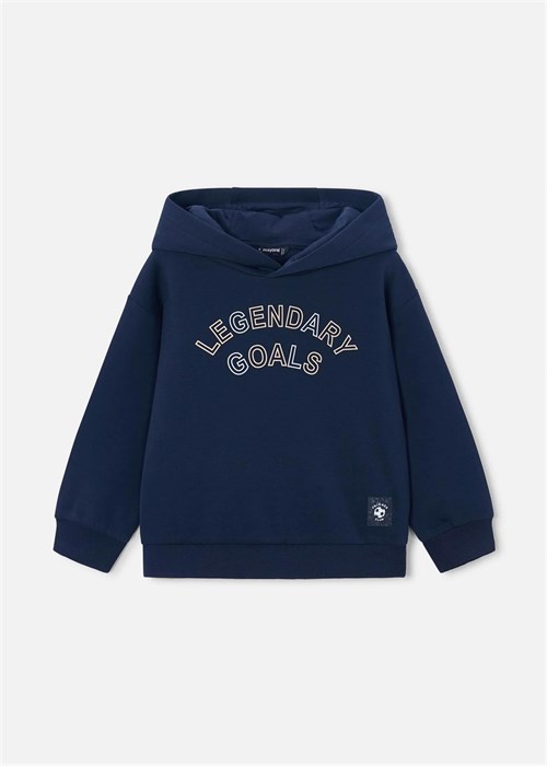 Mayoral Erkek Çocuk Baskılı Kapüşonlu Sweatshirt Lacivert 3435