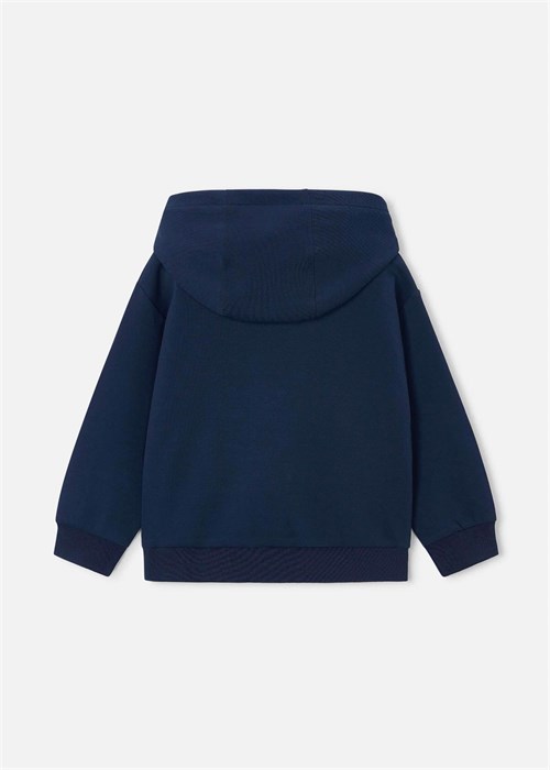 Mayoral Erkek Çocuk Baskılı Kapüşonlu Sweatshirt Lacivert 3435